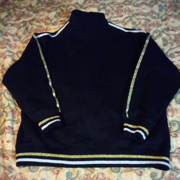 SOUTH POLE Premium Designer Full Zip Embroidered Studded Jacket Men's L Black - Picture 11 of 16